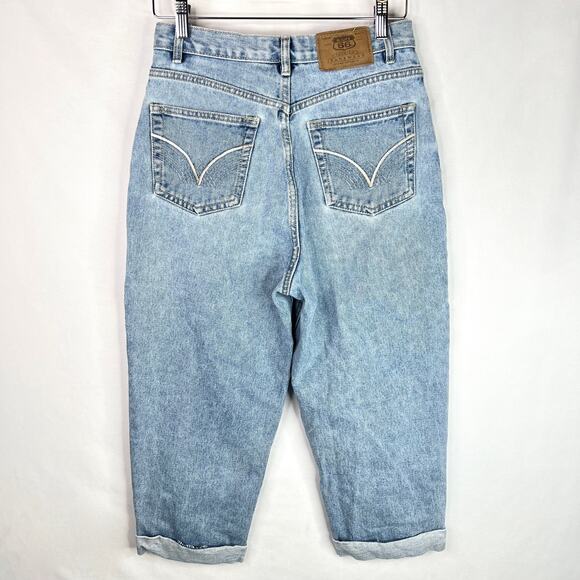 Vintage Route 66 Ultra High Waisted Relaxed Fit Crop Jeans - Picture 2 of 11